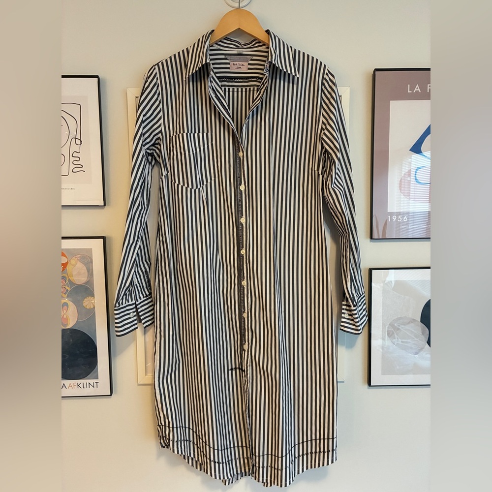 Vintage Paul Smith Striped Shirt Dress